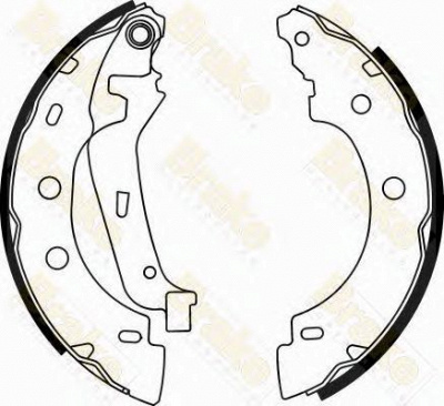 BRAKE ENGINEERING sh2547 -  Комплект тормозных колодок